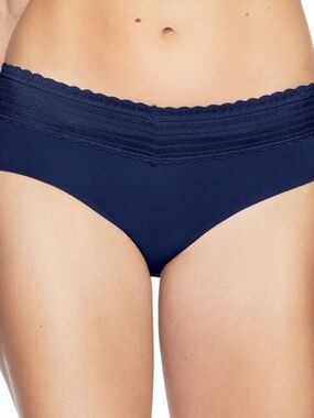 Warner's No Pinching, Dig-Free Comfort Waist with Lace Microfiber Hipster
